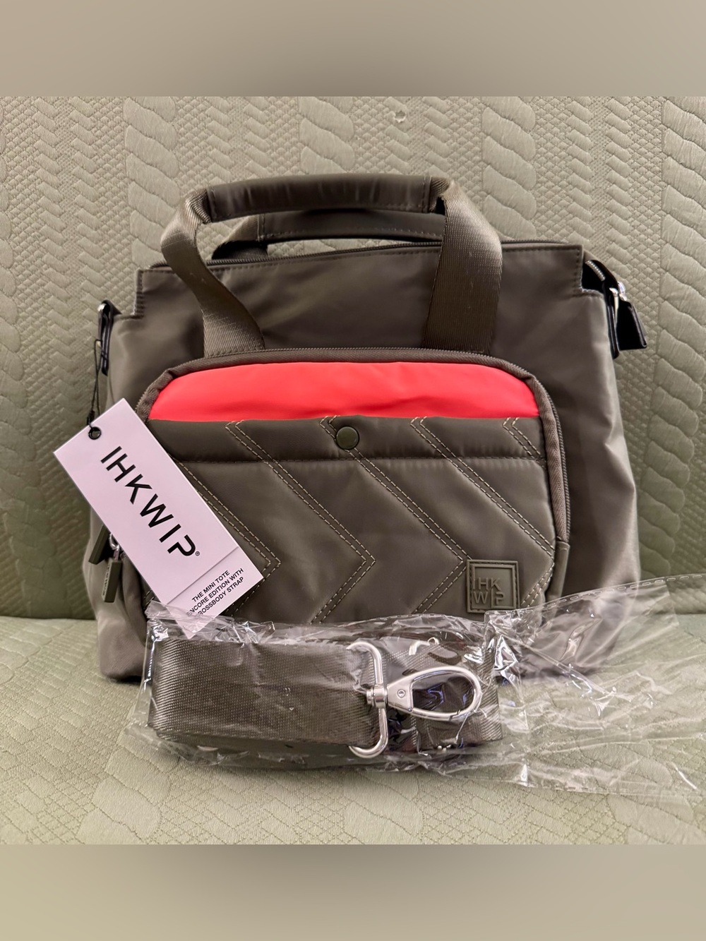 IHKWIP The Mini Tote Crossbody Military Olive NWT’s